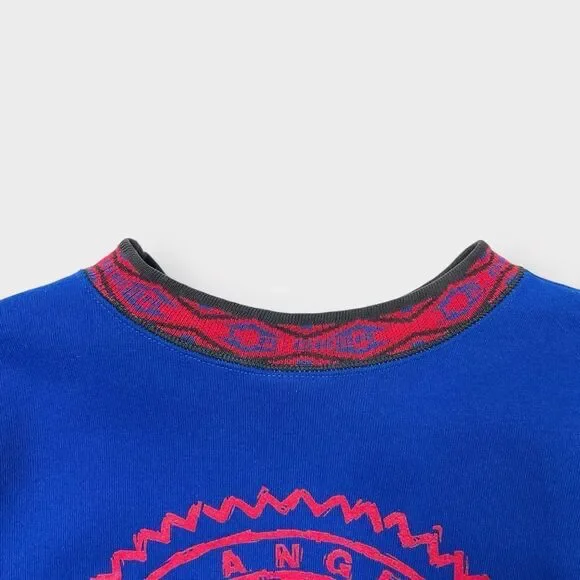 Vtg 90s LA Gear Big Logo Sweatshirt, Knit Collar, 2-Sided, L.A. 80s, USA M - Picture 4 of 7